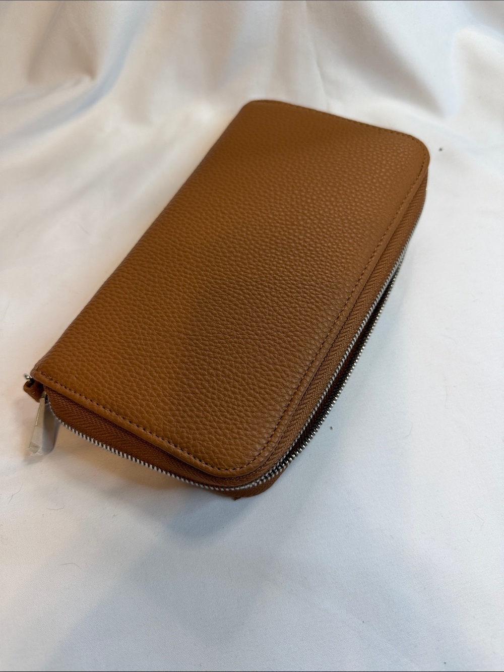 thirty-one Pebbled Zip-Around Wallet - Cognac Brown